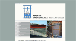 Desktop Screenshot of fensmark-vandvaerk.dk