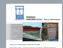 Tablet Screenshot of fensmark-vandvaerk.dk